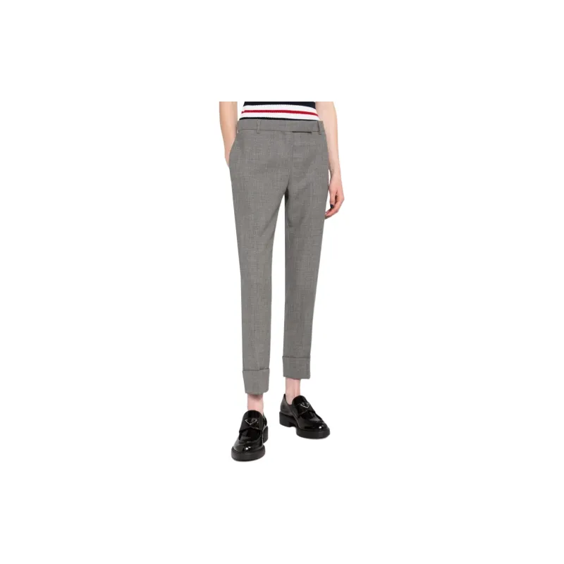 THOM BROWNE Cropped Tailored Trousers-4
