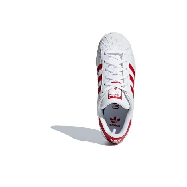 Adidas Superstar Cloud White Scarlet GS-4
