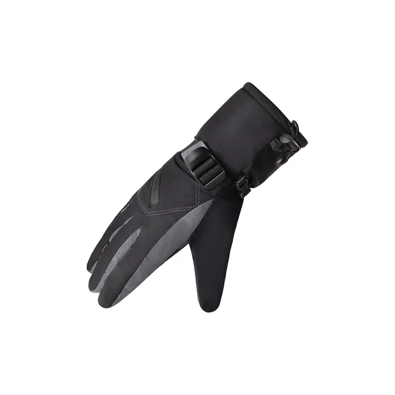TANLU Riding Equipment Cycling Glove Winter Outdoor Sports Mountaineering Unisex Fabric/Leather Black-1
