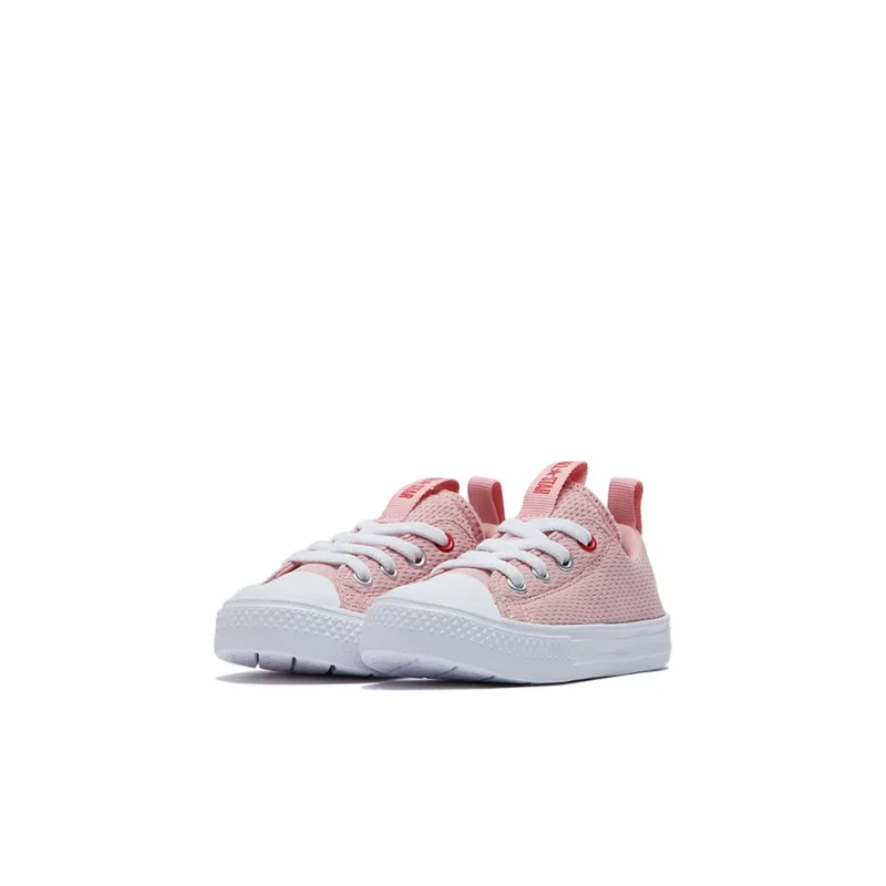 Converse Anti-Slip Wear-Resistant Breathable Lightweight Low-Top Toddler Shoes Pink Infant And Toddler-2