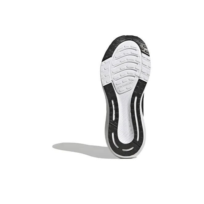 Adidas EQ21 2.0 J Slip Resistant, Abrasion Resistant, Breathable Low Top Kids' Running Shoes Black White Teenagers-5