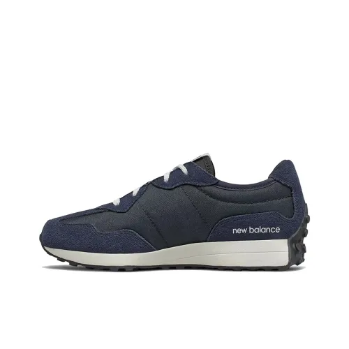New Balance NB 327 Slip-Resistant Cushioning Wear-Resistant Breathable Running Shoes Gray Blue Teenagers