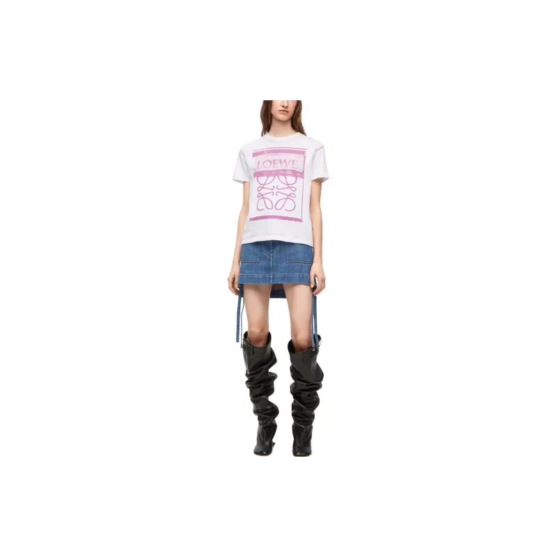 LOEWE Logo Printed Crewneck T Shirt-1