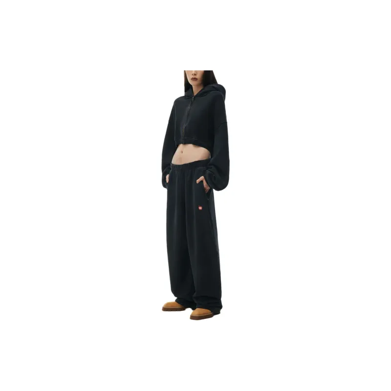 Alexander Wang Logo print Cotton Track Pants-1