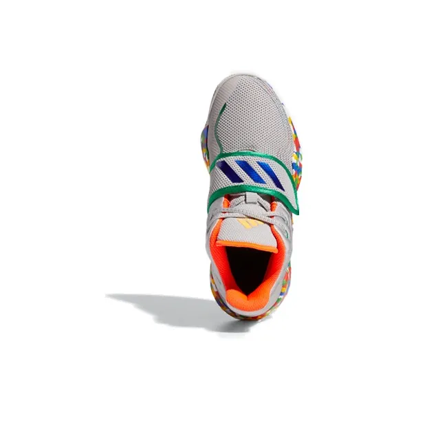 Adidas Deep Threat Anti-Slip And Wear-Resistant Breathable Low-Top Children's Basketball Shoes Teenagers-4