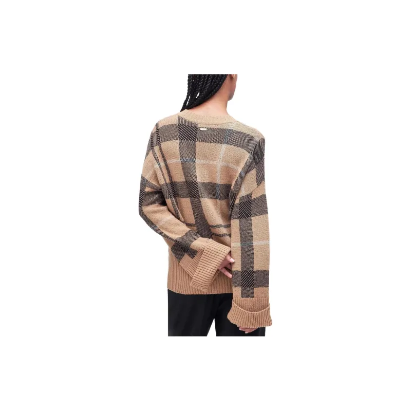 BARBOUR Adela Knitted Jumper Sweater Women's Light Brown-2