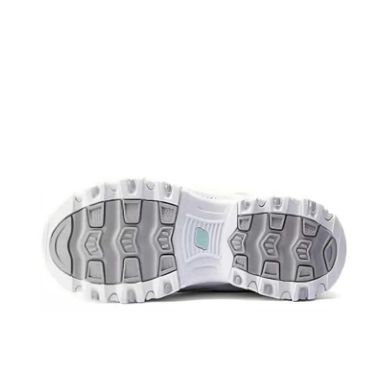 Skechers Cushioning Abrasion Resistant Breathable Low Top Kids Lifestyle Shoes White Teenagers-4