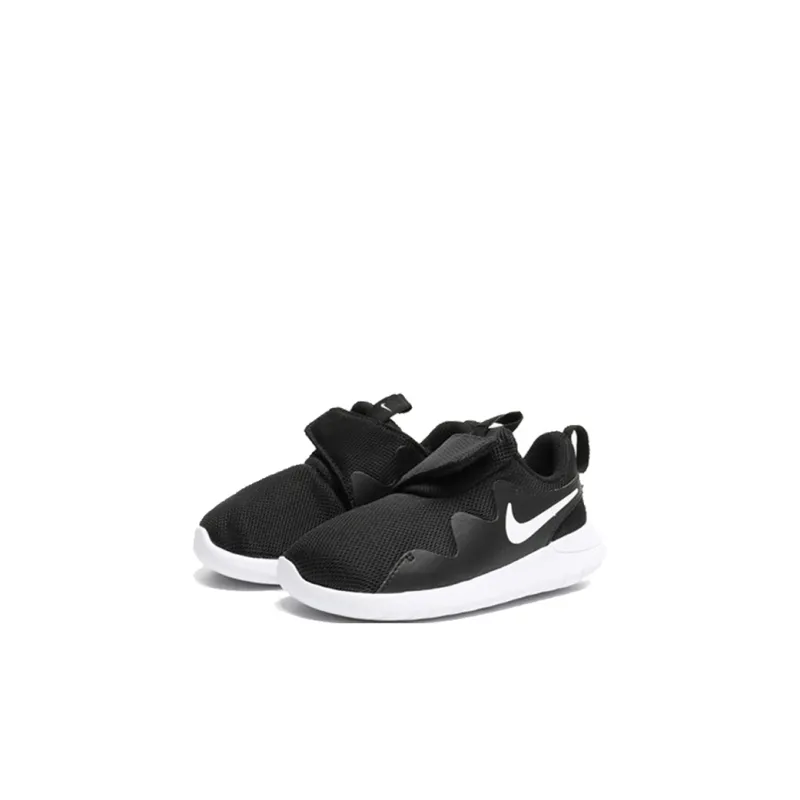 Nike Tessen Anti Slip Wear Resistant Low Top Running Shoes Black White Infant And Toddler-2
