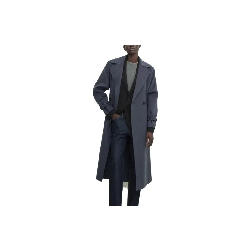 Massimo Dutti Coats Women's Blue-2