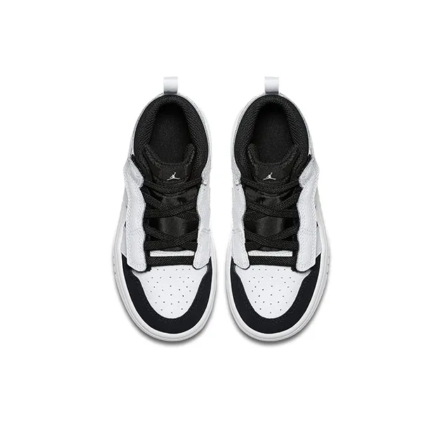 Jordan Air Jordan 1 TD High-Top Toddler Shoes Black White Infant And Toddler-3