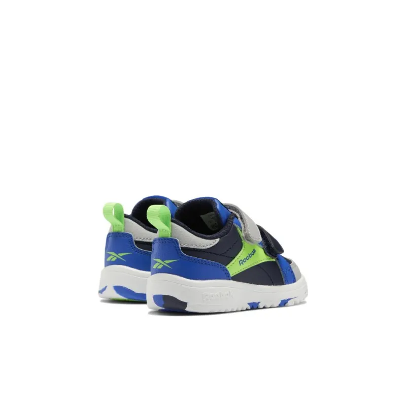 Reebok Weebok Clasp   Low Toddler 'Navy Solar Lime Camo'-3