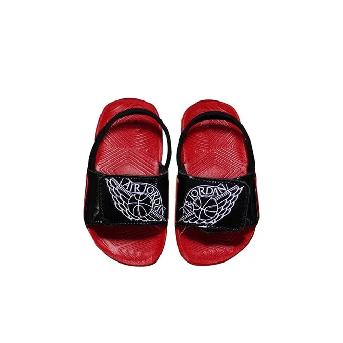Jordan Hydro 7 Low Top Toddler Shoes Black Red Baby-2