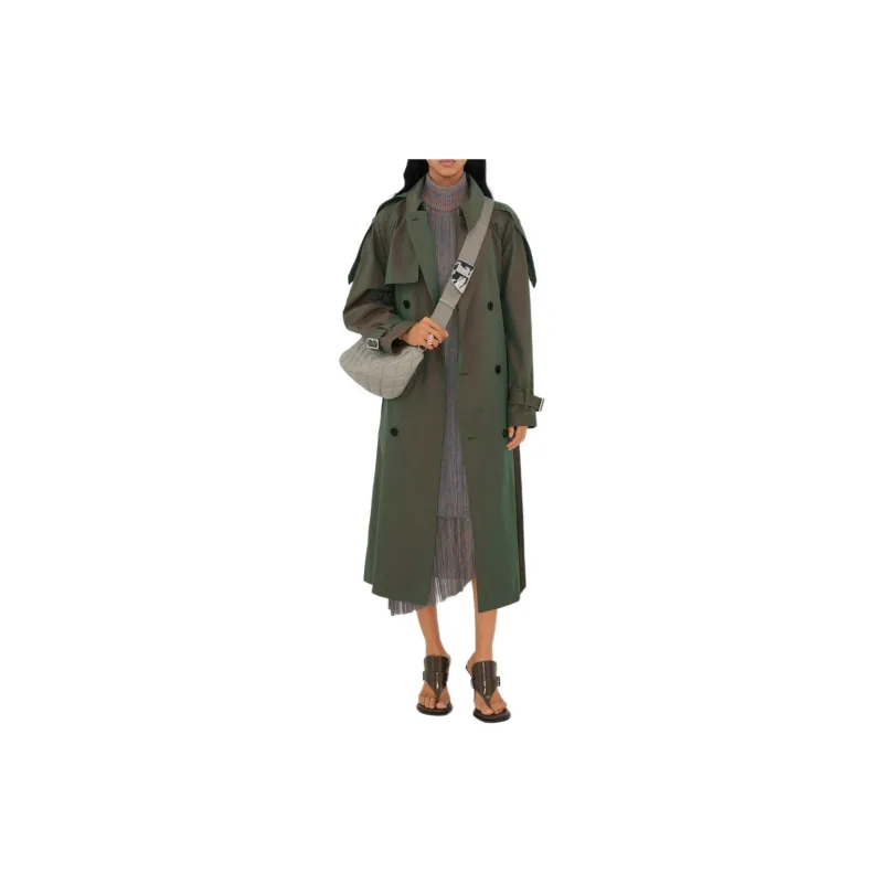 Burberry Belted Trench Coat 'Antique Green'-2