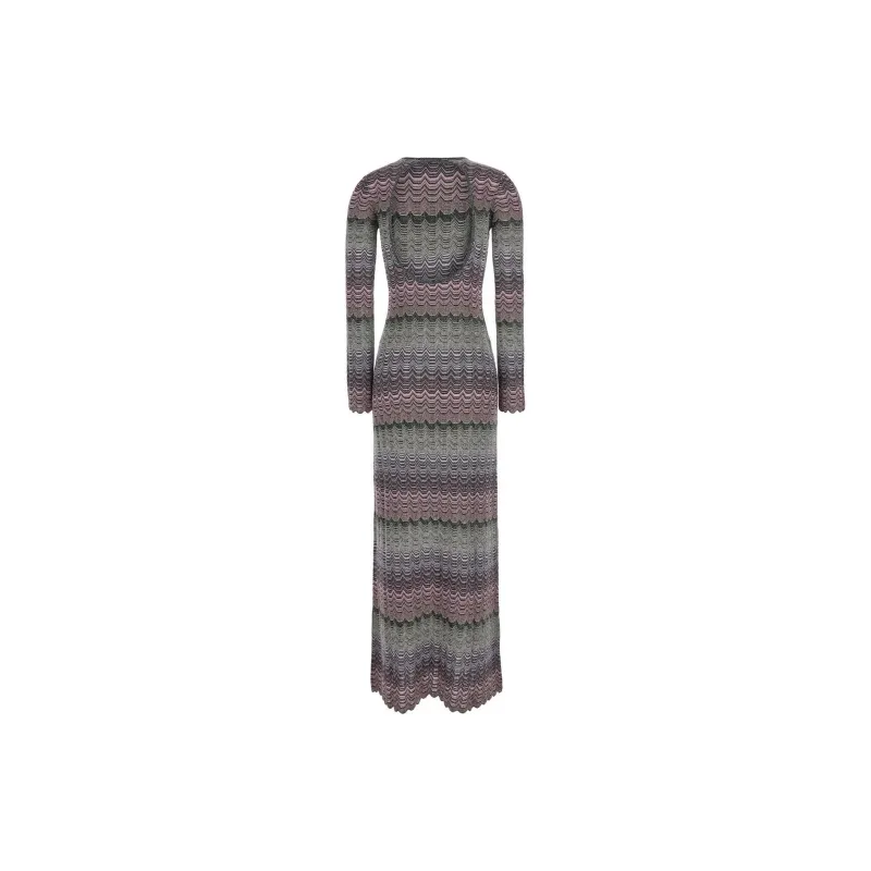MISSONI Lame Greek Motif Maxi Dress-1