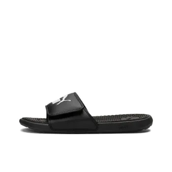 Puma Cool Cat 5 Slide Little Kid 'Black White'