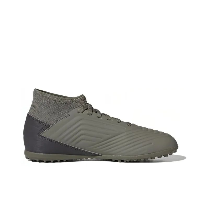 Adidas Predator 19.3 Anti-Slip Wear-Resistant Mid-Top Kids' Soccer Shoes Gray Teenagers-1