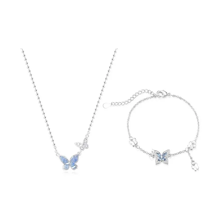 Silver Trim Alloy Necklaces Women's-19