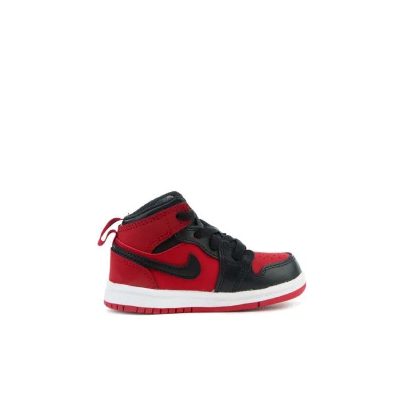 Jordan Air Jordan 1 Banned Cushioning Support High Top Toddler Shoes Black Red Infant And Toddler-1