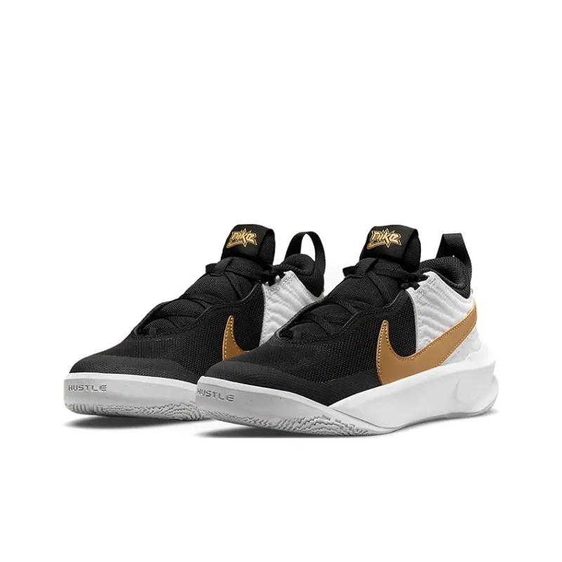 Nike Team Hustle D 10 Black Metallic Gold GS-2