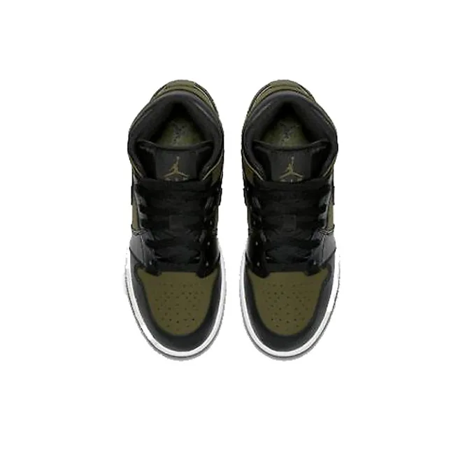 Jordan 1 Retro Mid GS Olive Canvas-3