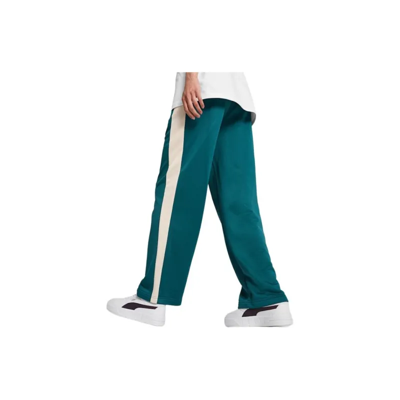 PUMA ICONIC Women's T7 Knitted Track Pants Knitted Sports Pants Women's Cool Green-2