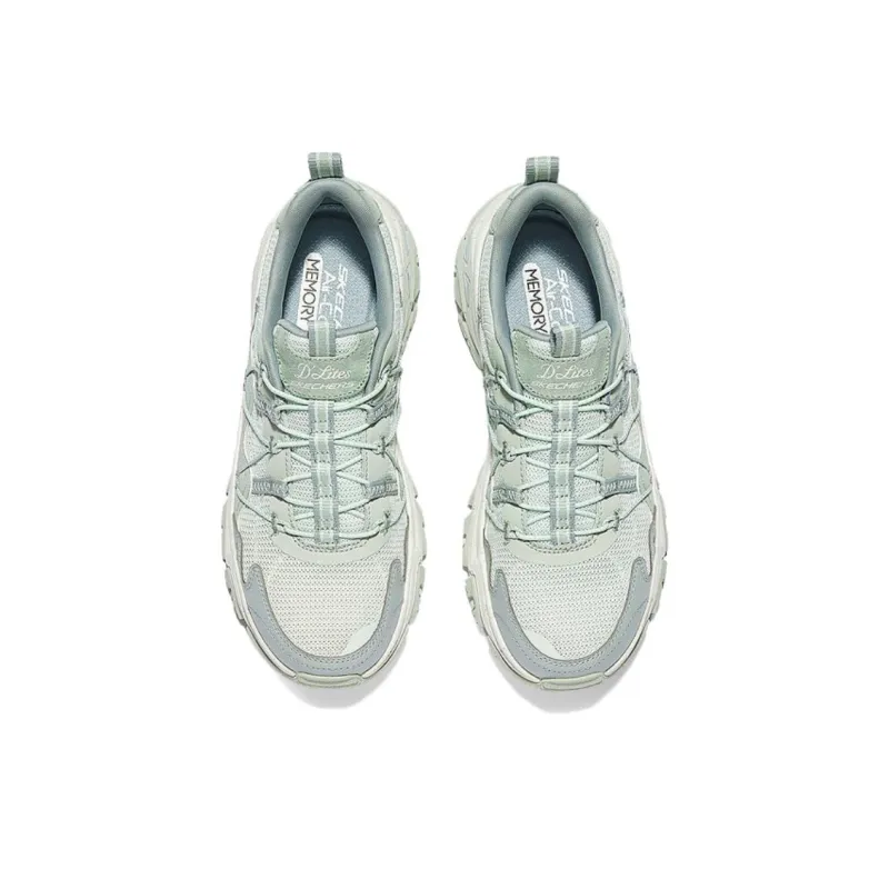 Skechers OUTDOOR Cushioning Anti Slip And Wear Resistant Low Top Trekking Shoes Women's Gray White-1
