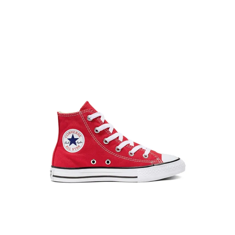 Converse Chuck Taylor All Star Anti Slip Wear Resistant High Top Kids Canvas Shoes Red Children Aged 3 7 Years Old-1