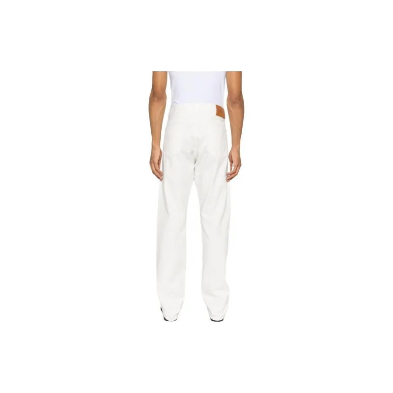 VERSACE Logo Patch Straight Leg Jeans-2