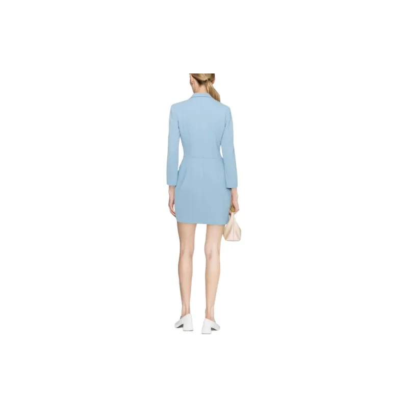 Elisabetta Franchi Long-Sleeved Dresses Women's Light Blue-2