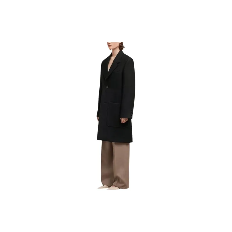 AMIPARIS Single breasted Wool Coat-3