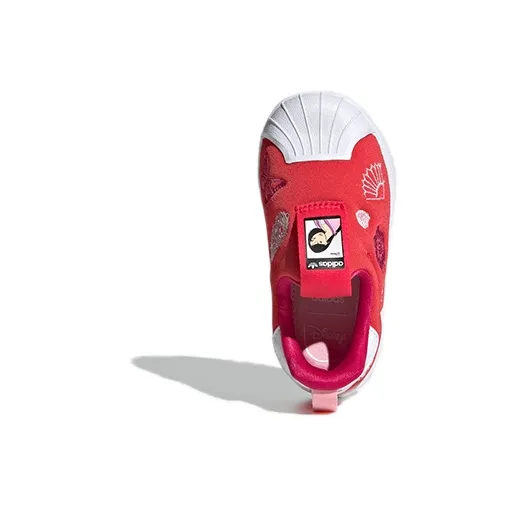 Adidas Originals Superstar Series Slip-Resistant Low-Top Toddler Shoes Red Infant And Toddler-4