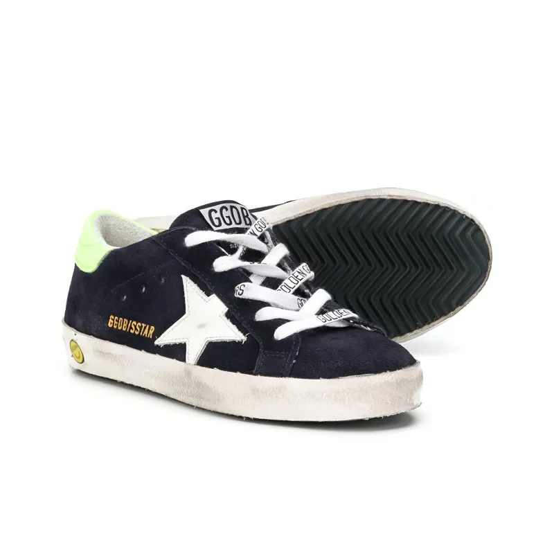 Golden Goose Super Star Anti Slip Wear Resistant Low Top Kids Lifestyle Shoes Black Teenagers-4