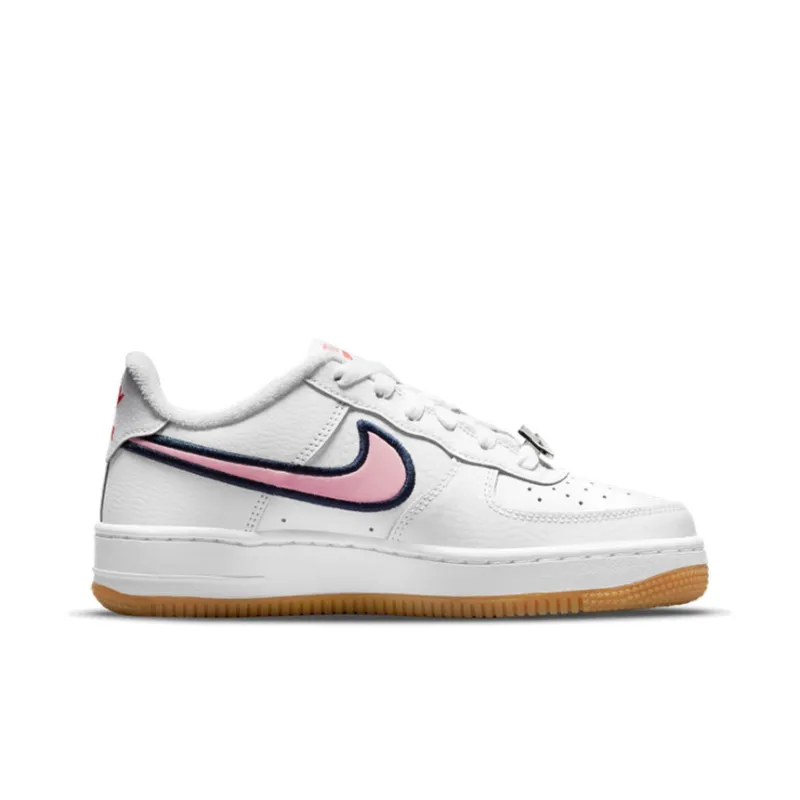 Nike Air Force 1 Low LV8 Just Do It White Pink Glaze GS-1