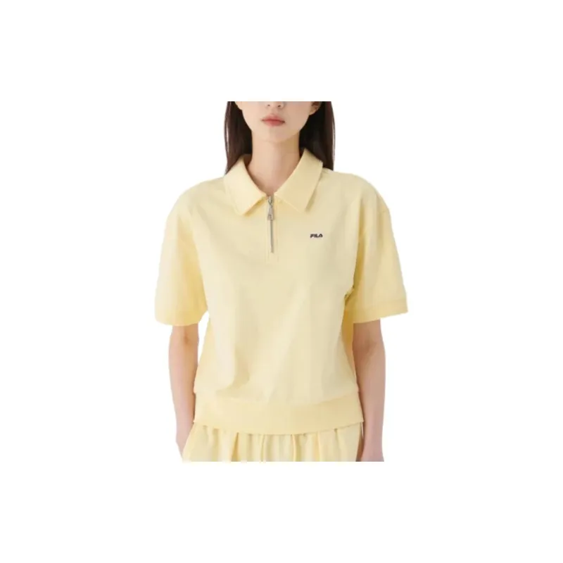 FILA Polo Shirts Women's Yellow-3