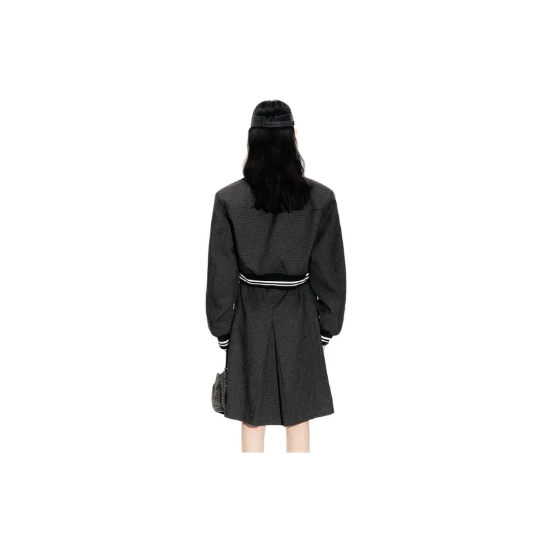 D'zzit Cropped Coats Women's Black-2