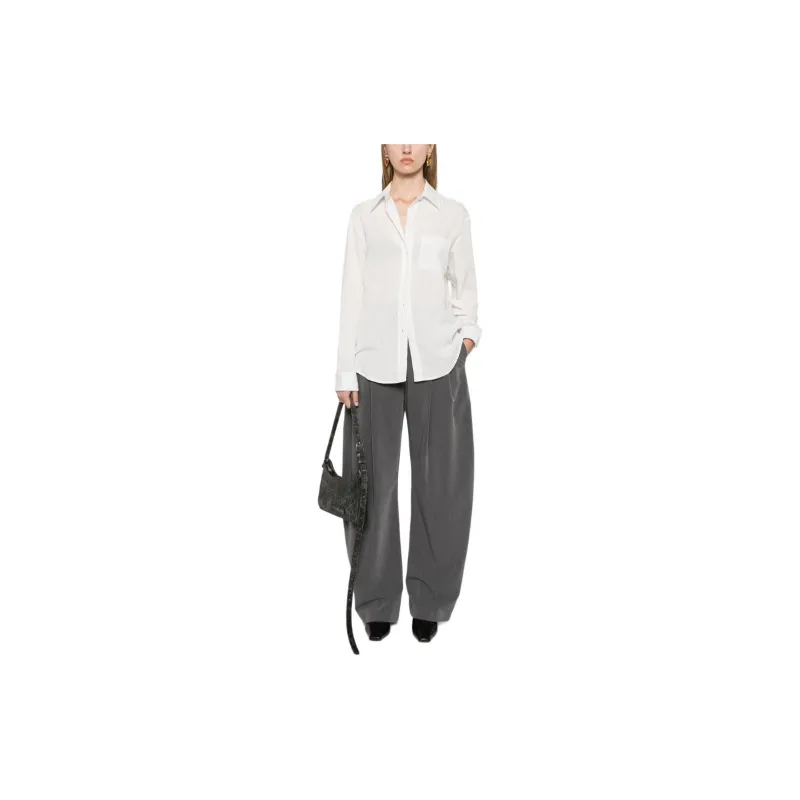 PINKO Long Sleeved Striped Buttoned Shirt-1