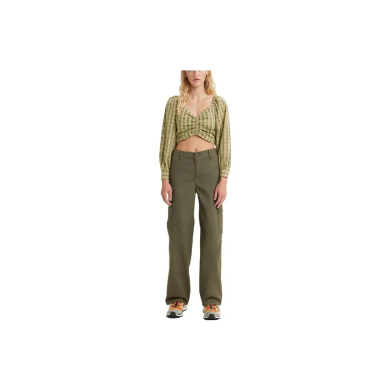 Levis Cargo Pants Women's Dark Green-2