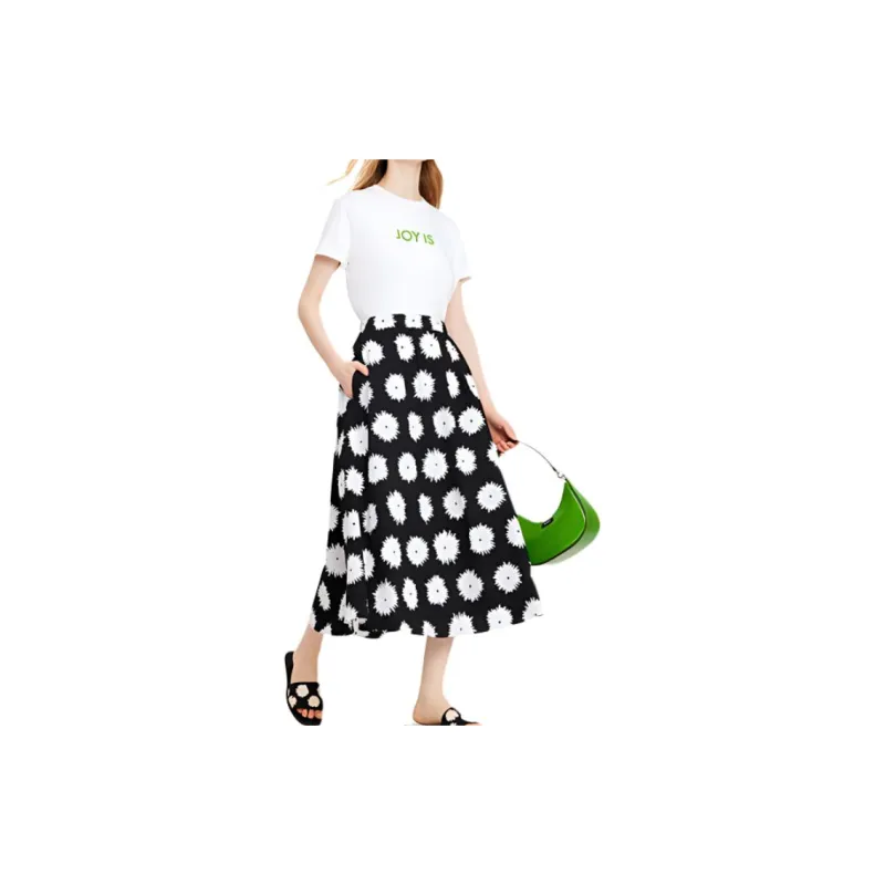 Kate Spade Casual Long Skirt Women's Night Black-3