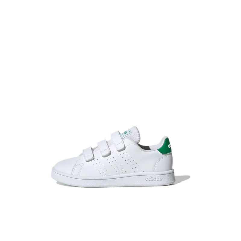 Adidas Neo ADVANTAGE Low Top Kids' Skateboarding Shoes White Children Aged 3 7 Years Old-0