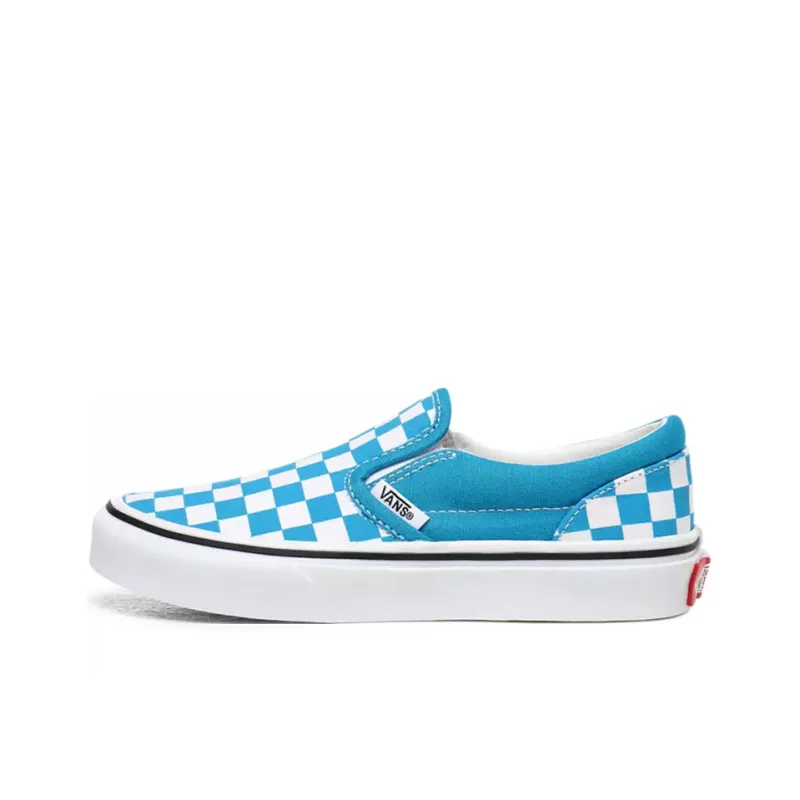Vans Slip-on Low-Top Kids' Skateboarding Shoes Blue Teenagers-0
