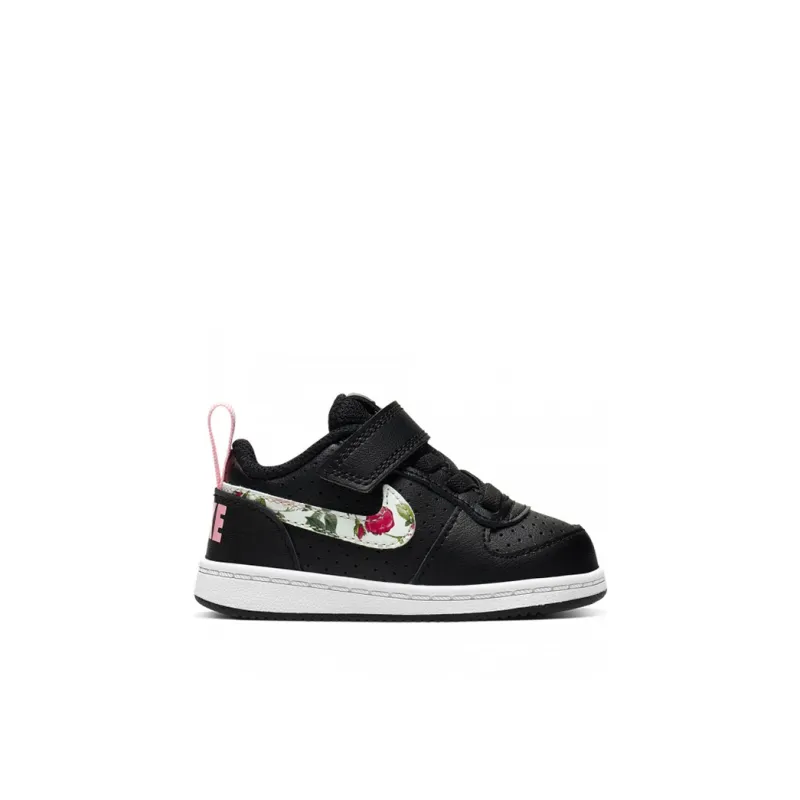 Nike Court Borough Low Vintage Floral Black Pink TD-1