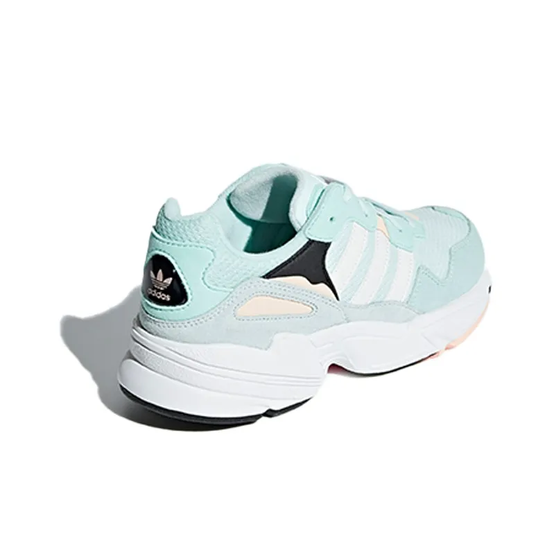 Adidas Originals Yung 96 Breathable Low Top Casual Shoes Light Blue White Teenagers-3