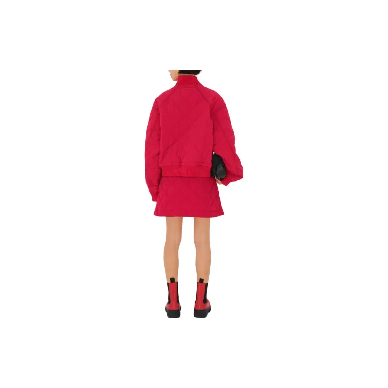 Burberry Puffer Jacket Women's Red-1