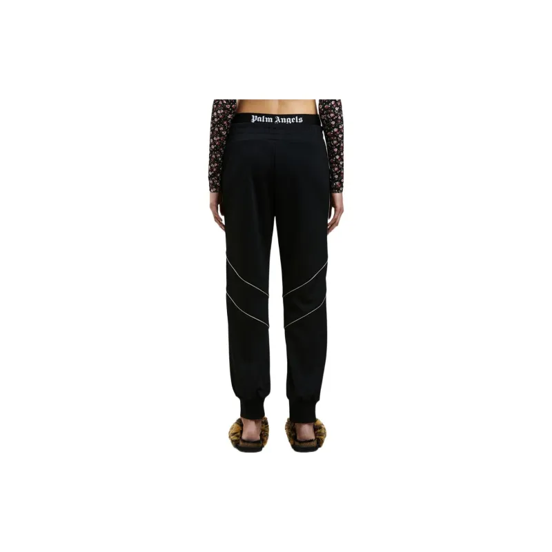 PALM ANGELS Knitted Sweatpants Women's Black-3
