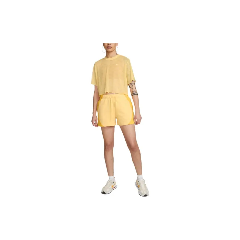 Nike T Shirts Women's Yellow-2