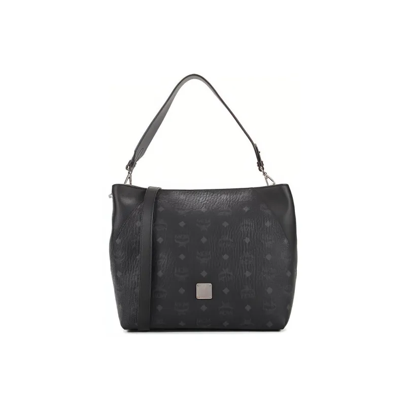 MCM Klara Tote Medium Visetos Black-0
