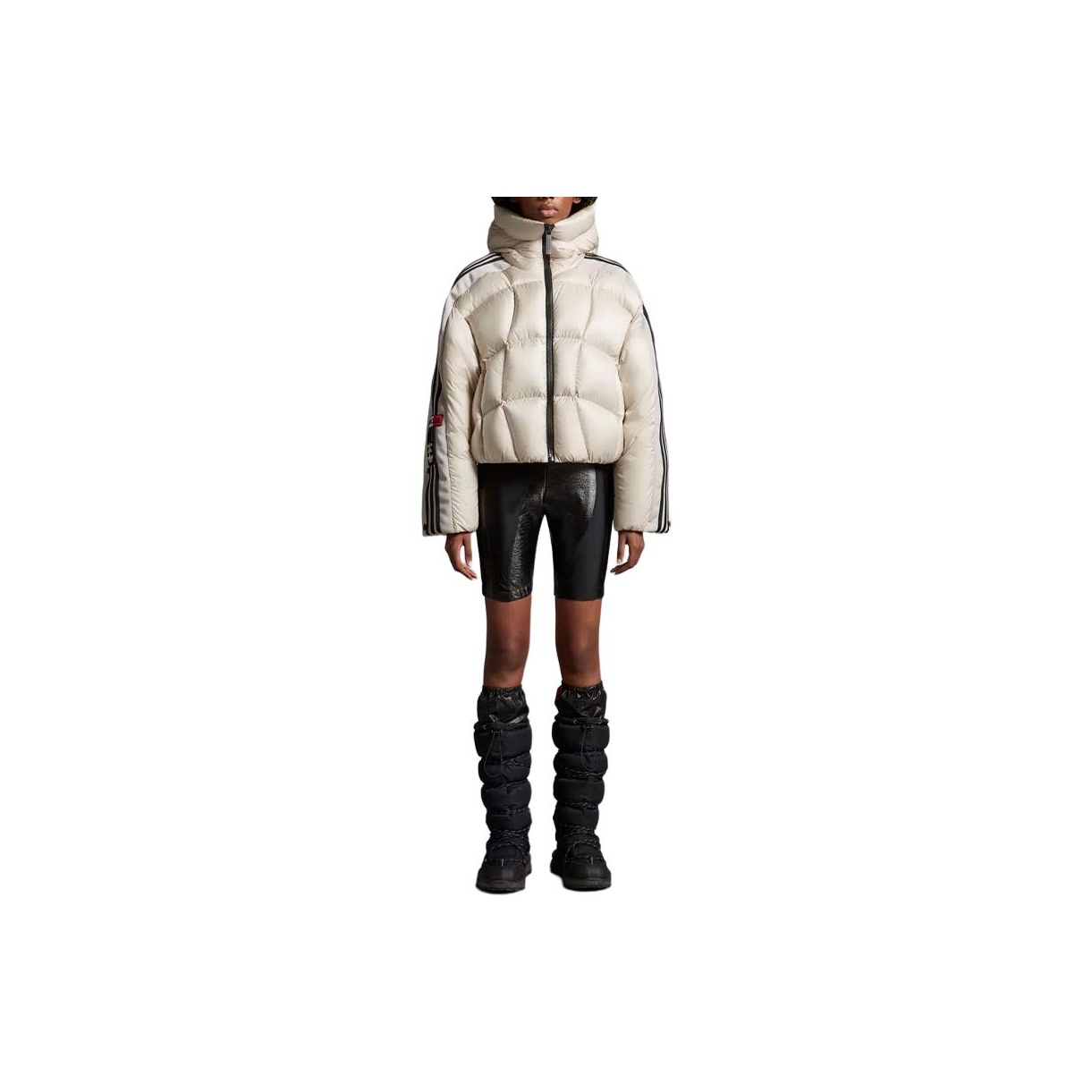 MONCLER GENIUS X Adidas Fusine Short Down Jacket 'White