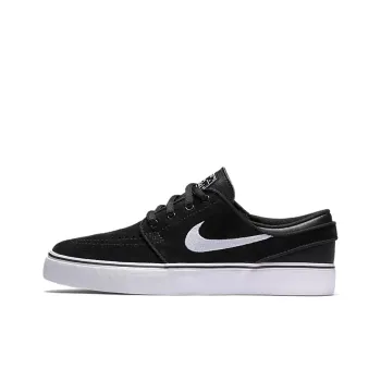 Nike SB Stefan Janoski Low Top Kids' Skateboarding Shoes Black White Teenagers