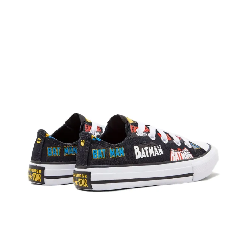 Batman x Converse Chuck Taylor All Star Slip Resistant Low Top Kids Canvas Shoes Black Teenagers-2