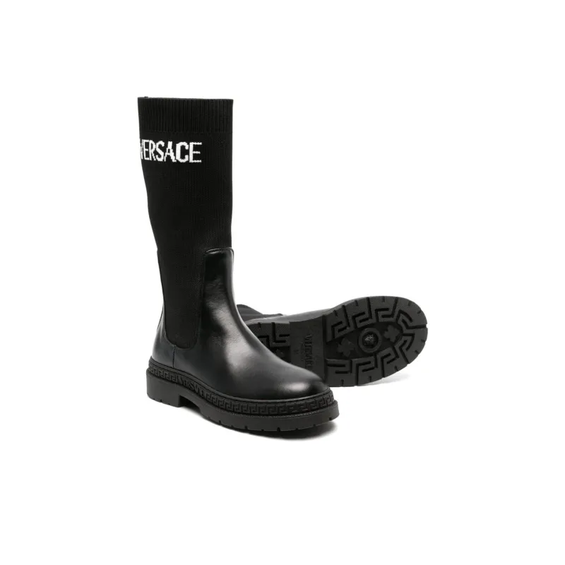 FANSIZHE Kids' Boots Black Kids'-3